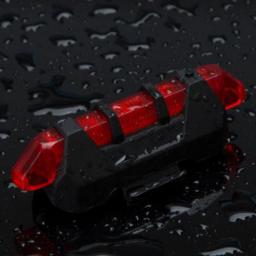 Luz da bicicleta recarregável led lanterna traseira usb cauda aviso de segurança ciclismo luz flash portátil super brilhante - Image 5