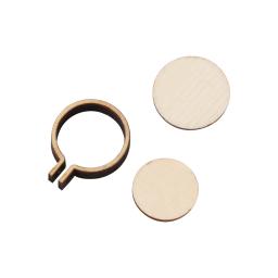 Moldura de madeira do ponto cruz para artesanato, Mini bordado Hoop, anel de argola, 10pcs por conjunto - Image 6