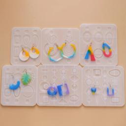 Resina Moldes para Fazer Jóias DIY, Molde De Silicone, UV Epóxi Pingente Artesanato, Brinco Pingentes, Molde de Fundição, Jóias Ferramenta Acessórios - Image 4