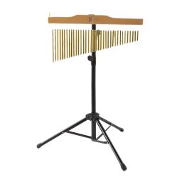 Sinos de barra dourada de metal, 20/25/36 tons, instrumento de percussão de fileira única com tripé, malho atacante para crianças, amantes de música - Image 2