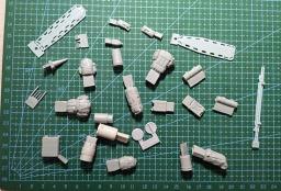 1/35 equipamento moderno conjunto resina figura modelo kits miniatura gk unassembly sem pintura - Image 2