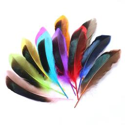 Penas naturais de pato selvagem, 4-6 polegadas/10-15cm de comprimento, acessórios decorativos de joias de faisão diy, 20 peças - Image 2