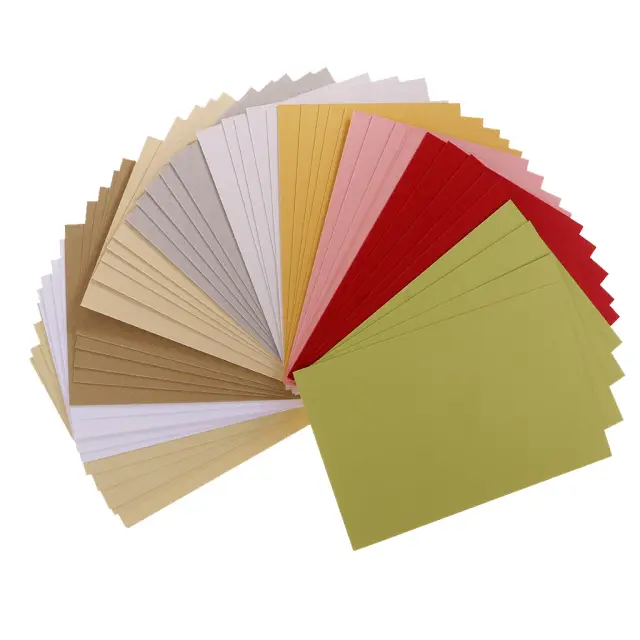 Cartão Colorido para Artesanato em Papel - 50 Folhas em Diversas Cores