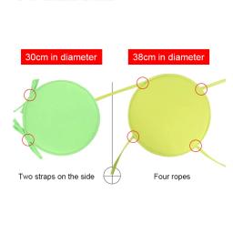 Almofada redonda para cadeira, cor doce, almofadas de assento com cordão, decoração de casa, almofadas para cadeira de escritório, 30cm 38cm - Image 3