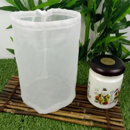 Saco de filtro de vinho reutilizável, 8 tamanhos, fabricação de cerveja, mosto, malha fina, saco de filtro para fervura de porcas, suco, leite, rede de nylon - Image 5