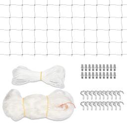 Gato rede de proteção de segurança pet cerca de proteção de segurança de animais de estimação de proteção de náilon transparente pet anti-queda net com kit de fixação para varanda & janela - Image 1