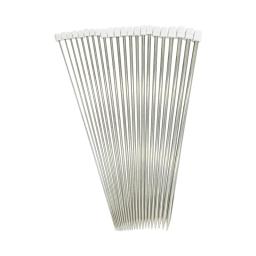 Agulhas de crochê retas de aço inoxidável, 2-8mm 25cm/35cm, agulhas de tricô, gancho, suéter diy, acessórios de tecelagem para ferramentas de tricô - Image 2