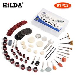 Hilda acessórios de ferramenta rotativa para fácil corte moagem lixar escultura e polimento ferramenta combinação para hilda dremel - Image 3