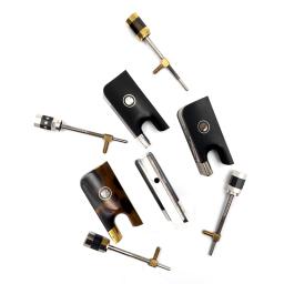 Novo 4/4 fibra de carbono cello arco ébano/orgânica pedra preciosa sapo + cobre/prata parafuso para peças cello acessórios instrumentos cordas - Image 5