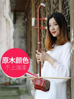 Chinês erhu huqin instrumento de cordas folclóricas haste plana myanmar mogno primária cor nenhuma pintura profissional música acessórios erhu - Image 2