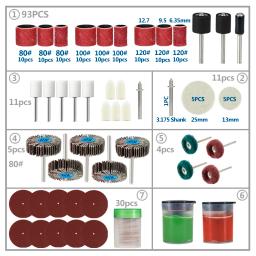 Acessórios, Lixar, Moagem, Polimento, Ferramenta de Gravação, Cabeça para Dremel Grinder, Ferramentas Rotativas, Discos de Lixar - Image 2