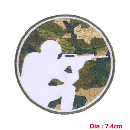 Remendos de moda para casacos bordados remendos para roupas de costura fusível homem remendo acessórios applique decoração remendo redondo diy - Image 6