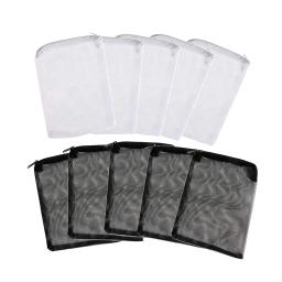 5Pcs Sacos de Filtro Do Tanque de Peixes de Aquário Mídia Filtro de Rede de Malha Sacos com Zíper para Peletizada Carvão Ativo Bio Bolas Anéis de Cerâmica - Image 2