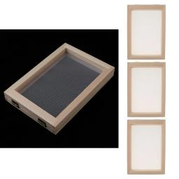 Kit de fabricação de papel para crianças e adultos, Molde de tela, Artesanato DIY, Artesanato, Reciclagem, Arte em papel, 3 pcs - Image 3