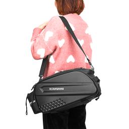Lixada-Bicicleta Traseira Rack Bag, Refletivo, Impermeável, Ciclismo Bagagem, Tronco Da Bicicleta, Assento Traseiro, Saco De Armazenamento, Sacos De Ombro, 10L, 8L - Image 6