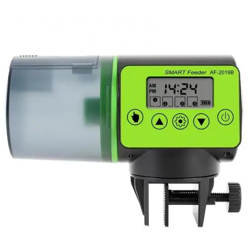 Alimentador automático inteligente dos peixes com lcd indica temporizador aquário alimentador do tanque de peixes dispensador de alimentação automática acessórios do aquário - Image 1