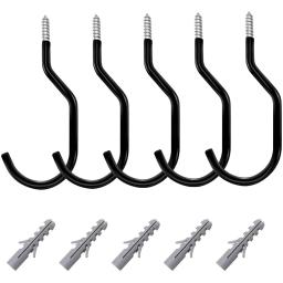 Conjunto de ganchos de garagem para armazenamento de bicicleta, peças, para parede, montagem teto, rodas de mangueira de jardim - Image 3