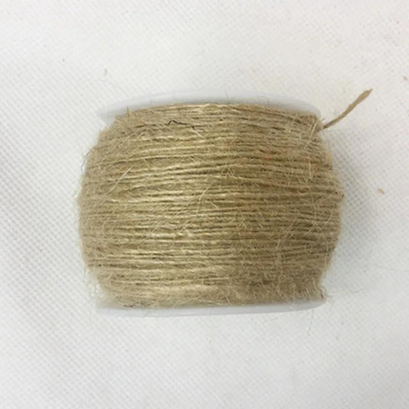 Fio de juta fina para crochê manual, fio para DIY fornecedor, 1mm, 1Ply, 100 metros - Image 1