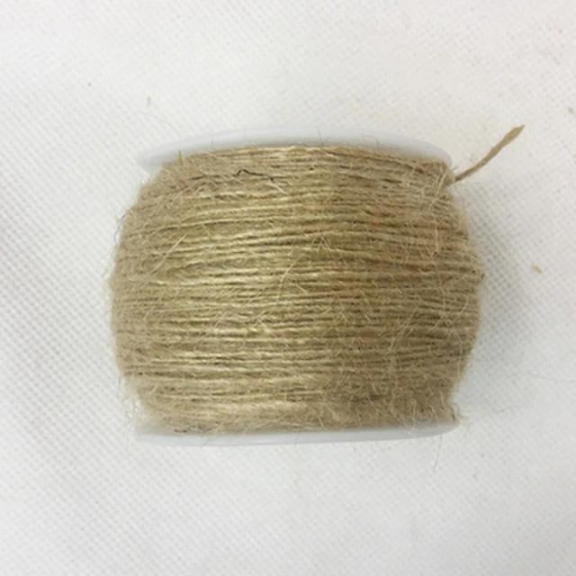 Fio de Juta Fina para Crochê Manual - Ideal para DIY, 1mm, 1Ply, 100 Metros