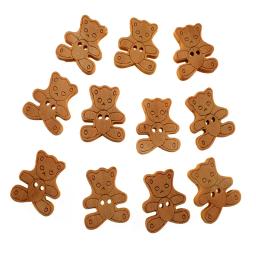 Botões de madeira natural para roupas, botão para costura de crianças, artesanato, decoração de bebês e crianças, peças - Image 5