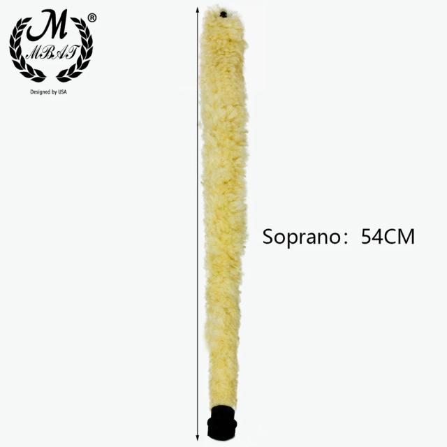 Escova de Limpeza M MBAT para Saxofone - Acessório Soft Clean para Tenor, Soprano e Alto, Ideal para Manutenção