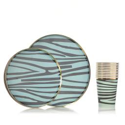 30 pçs decorações de festa de aniversário suprimentos de chá de bebê conjunto de talheres descartável selva safari festa placa de papel copo decoração de casamento - Image 6