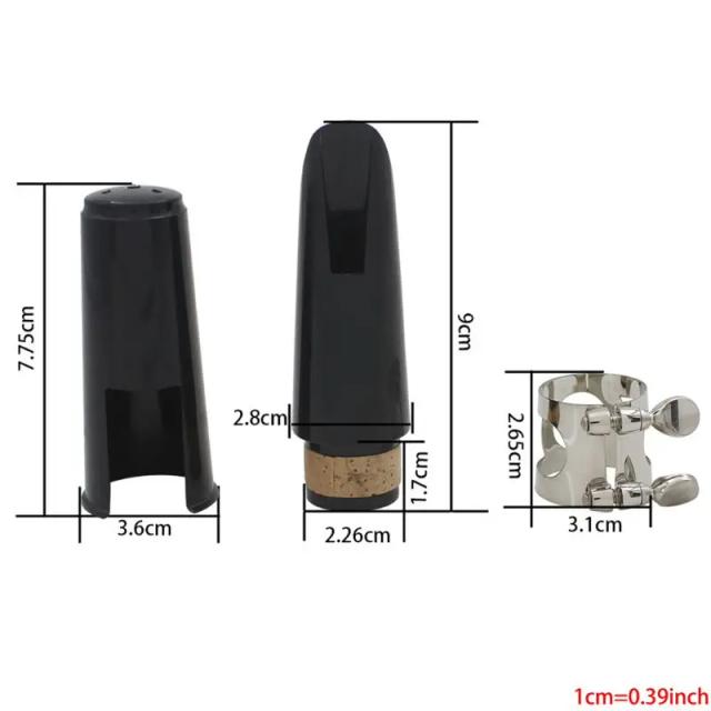 Kit Completo para Clarinete: Bocal, Ligadura, Palheta e Tampa de Plástico em Oferta Especial