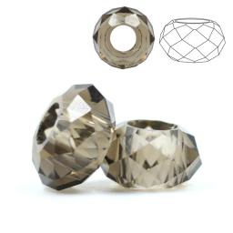 Contas de cristal com furo grande 8x14mm, contas espaçadoras redondas com vidro facetado para pulseiras de enfeite, faça você mesmo atacado a granel - Image 6