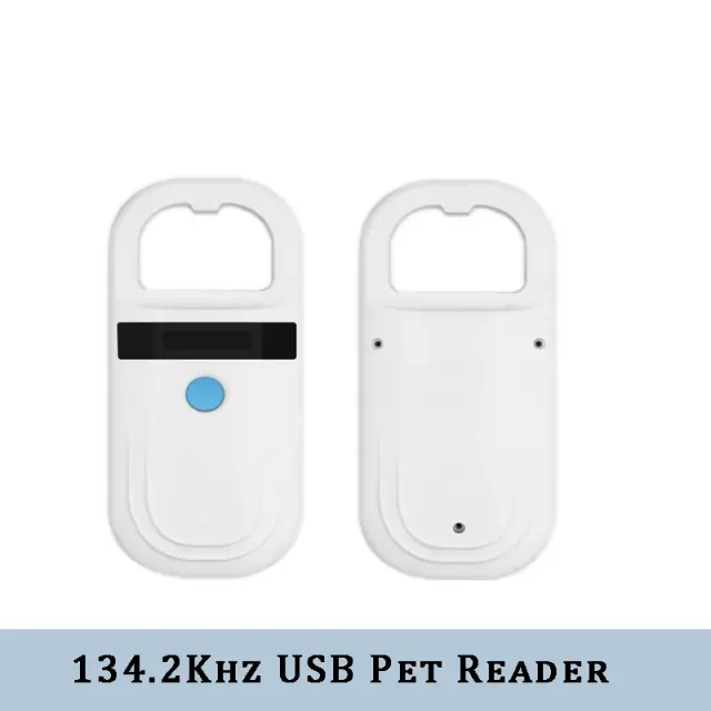 Leitor RFID para Identificação de Animais de Estimação com Scanner de Chip e Crachá 134.2 kHz