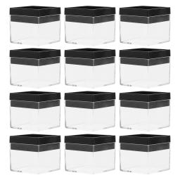 Caixa Quadrada Transparente para Coleção De Espécimes Minerais, Caixa De Exibição, Pedra Natural, 12PCs - Image 1