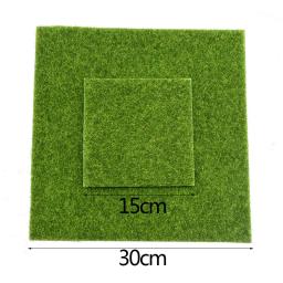 1 pçs 15cm/30cm simulação de pastagem artificial musgo gramado relvado falso grama verde tapete diy micro paisagem casa decoração do assoalho - Image 3