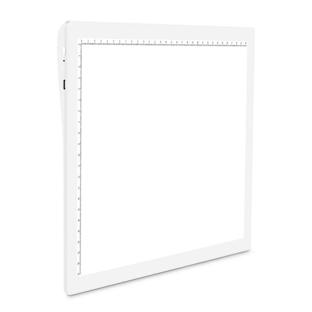 Suporte de Carregamento para Tablet Gráfico com Luz LED - Almofada de Estilo Bateria e Design para Arte Digital