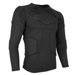 Camisa de compressão acolchoada rib peito protetor para futebol basquete paintball ciclismo acolchoado camisa de compressão protetora - Image 4