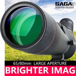 SAGA-Monocular Spotting Scope, Caça e Birdwatching Telescope, Telescópio Mobile Phone, Equipamento de Camping Celular, IPX7, BAK4 - Image 2