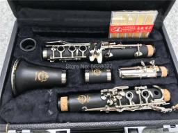 Clarinete profissional C chave Ebonite madeira niquelado chave com acessórios caso - Image 1