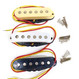 Guitarra elétrica single-coil captador kit substituição captadores ponte e pescoço alnico para st acessórios de reparo de guitarra elétrica - Image 2