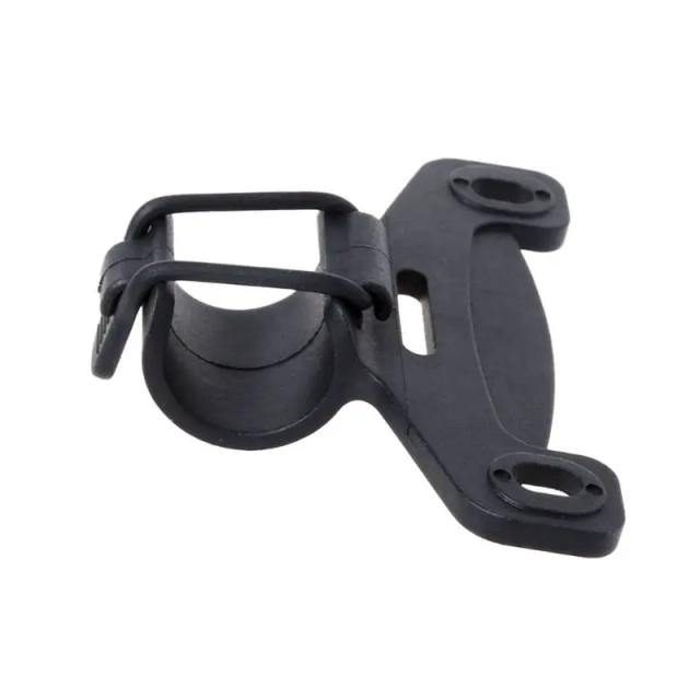 Suporte de Bomba de Ar para Bicicleta com Clipe e Tira Elástica - Acessórios Essenciais para Ciclistas de Estrada e MTB