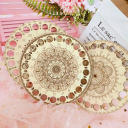 Organizador de bordado diy de madeira e mandala, suporte para linha de ponto cruz, armazenamento de agulhas artesanais, acessórios para costura, artesanato, 1 peça - Image 3