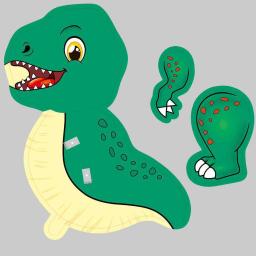 Balões de folha de dinossauro grande 4d, decoração de festa de aniversário para crianças, gênero relevante, globos, chá de bebê, brinquedos diy, 1 peça - Image 6