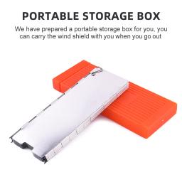 Portable Folding Camping Wind Shield, queimador de gás de piquenique ao ar livre BBQ, tela à prova de vento, guarda, panelas - Image 6