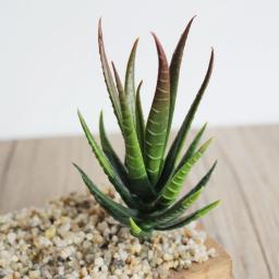 Plantas Suculentas Artificiais, Aloe Zebrina Plant, Arranjo De Flores Falsas, Decoração De Jardim, Paisagem, 7x10cm - Image 3