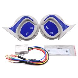 Kit Universal Air Horn para Carro e Motocicleta, Super Alto, Tom de Explosão, Elétrico, Compacto, 12V, 115DB, 2Pcs - Image 3