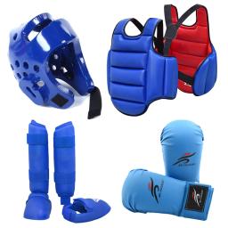 Karatê Sparring Gear Set, Uniforme De Karatê, Guarda Perna, Luvas De Boxe De Artes Marciais, Equipamento De Exercício, Treinamento De Taekwondo, Proteção Do Corpo Peito - Image 1