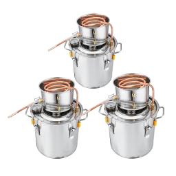 Moonshine contendo água álcool destilador espíritos kit tubo de cobre produção doméstica de vinho fermentação à óleo caldeira para uísque faça você mesmo - Image 2