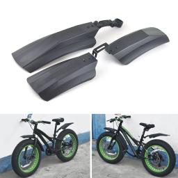 Para-lamas dianteiro e traseiro para bicicletas, 2 peças, proteção contra lama, para bicicletas mtb, ciclismo, pisca-lamas - Image 5