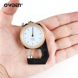 OWDEN Micrômetro-Teste 0-10mm Medidor de Espessura de Dial Medidor de Espessura de Papel de Couro Tester - Image 3