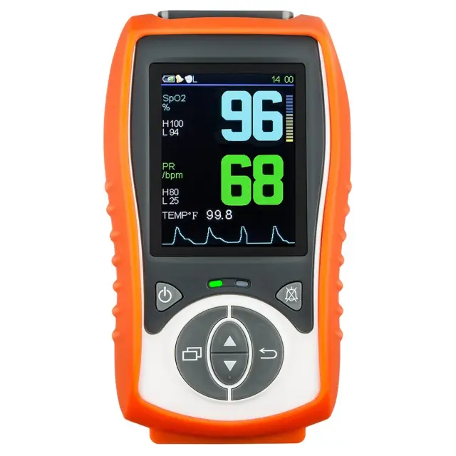Oxímetro Veterinário Portátil: Monitor de Pulsação, SpO2 e Temperatura para Cães e Gatos