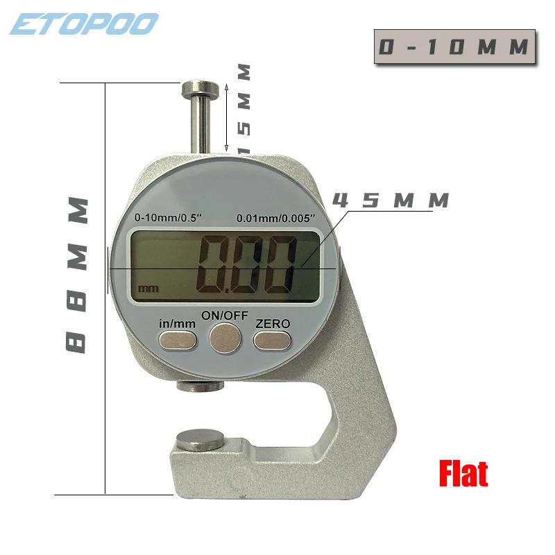 O medidor eletrônico da espessura das ferramentas de medição do calibre da espessura de digitas mede a espessura do micrômetro fino 0.01mm do metal de pano de papel - Image 1