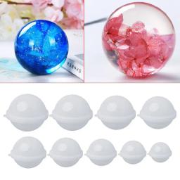Molde esférico de silicone estéreo, confecção de joias, artesanato de decoração com resina, bolas diy - Image 1
