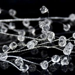 Cordão acrílico cristal de strass em 3d transparente cordão de gota de água para decoração de casamento cordão de guirlandas decoração de chapéu de noiva - Image 2
